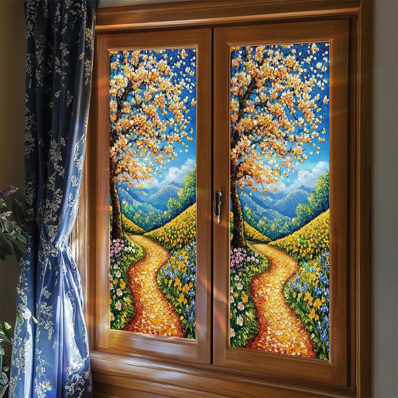 Vinilo Decorativo para Ventanas 18x40 Pulgadas Árbol y Paisaje miniatura 6