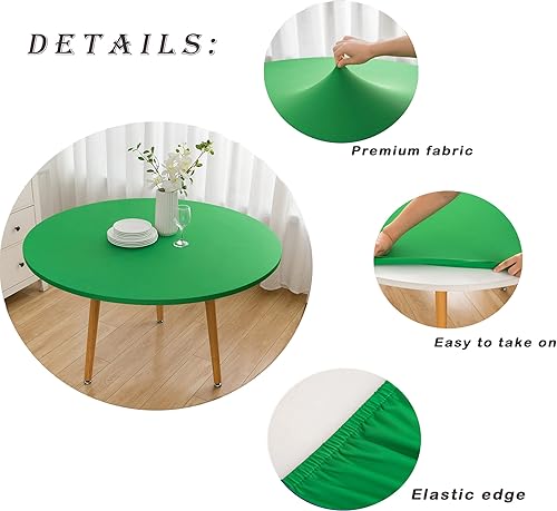 Miniatura 12 de Wolkemer Mantel cuadrado ajustable de elastano elástico negro para mesa de cóctel, borde elástico, para comedor, boda, fiesta, picnic, 34 x 34