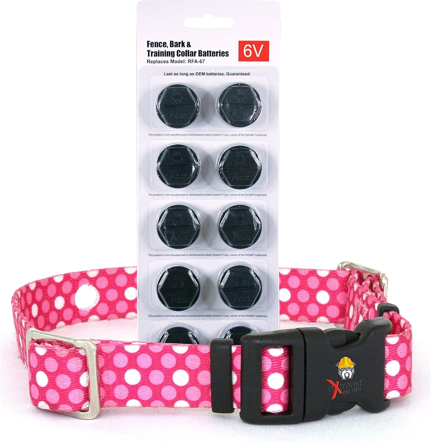Medium Pink Dots Replacement Containment and Training Dog