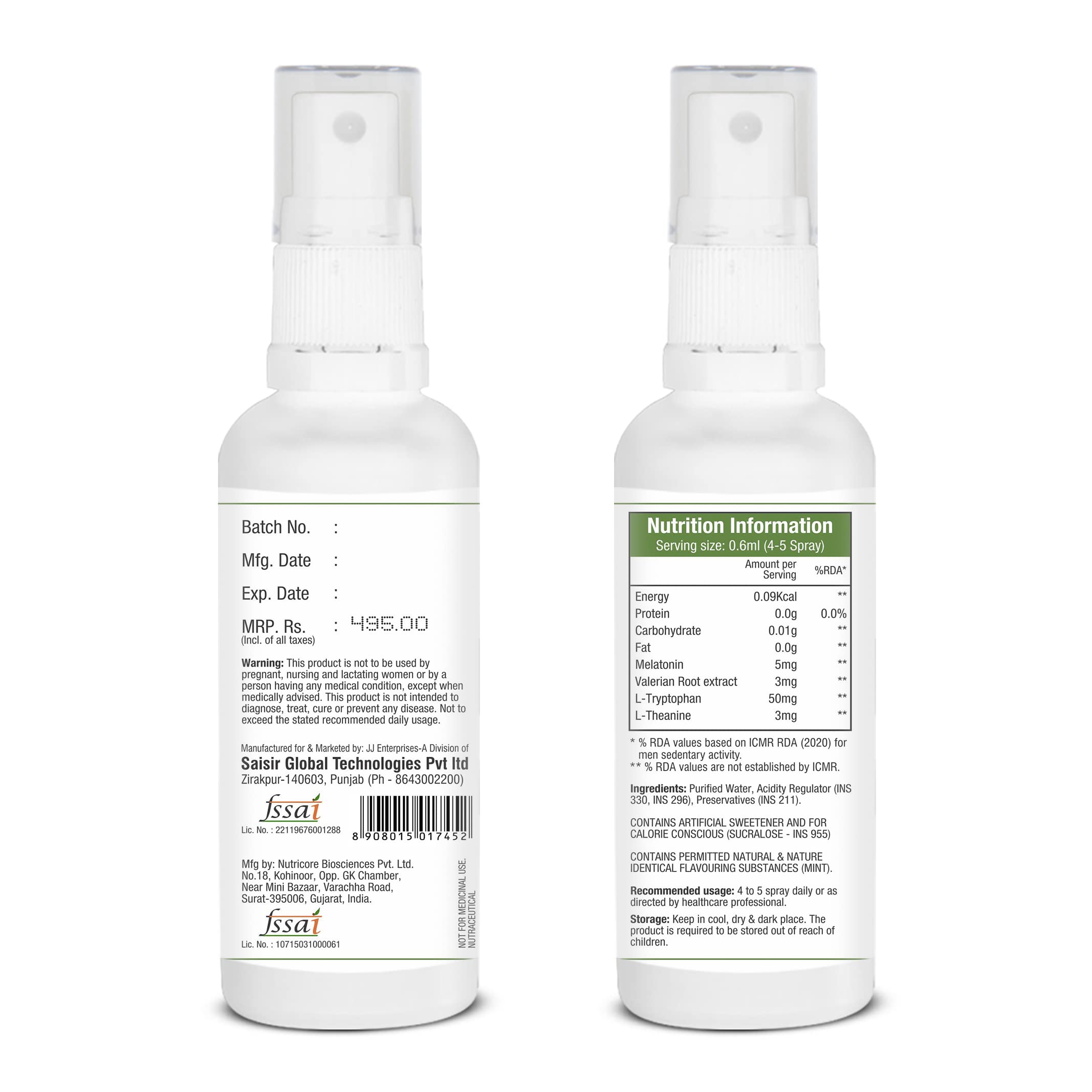 Valerian Root Extract and Melatonin Extract Sleeping Spray - Sleeping Aid - Oral Sleep Spray 30ml (1) — Amazon image 2