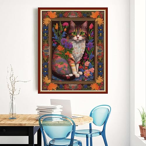 Miniatura 27 de Redxing Kits de punto de cruz estampados, kit de bordado para principiantes y adultos, gama completa de patrones de bordado, kits de iniciación