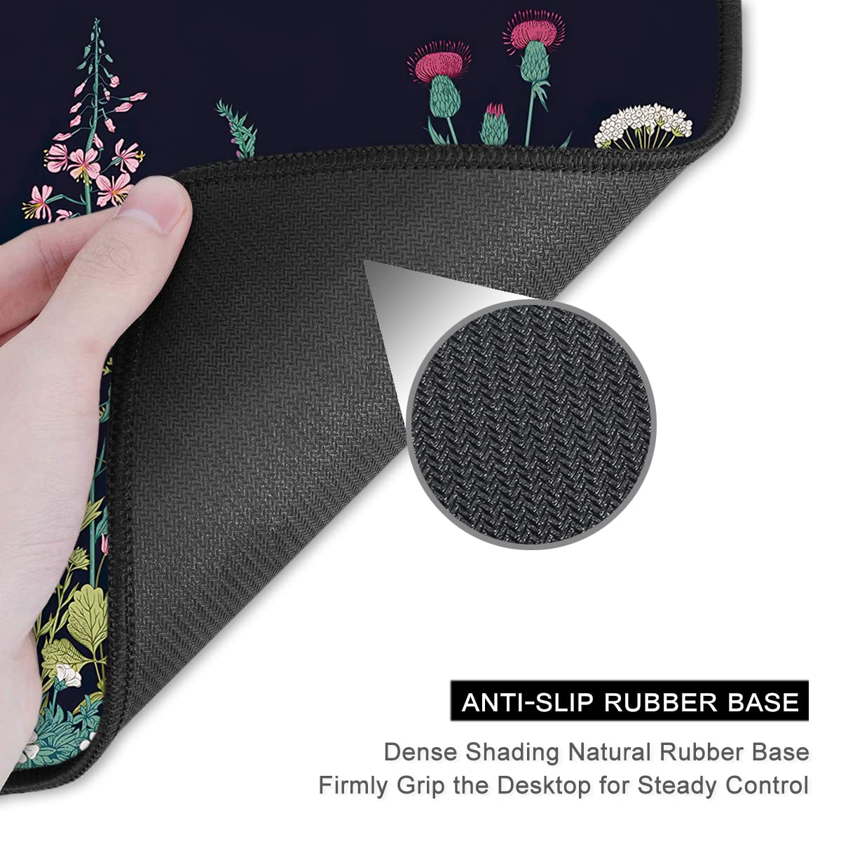 Auhoahsil Alfombrilla de Escritorio Grande XXL, Alfombrilla de ratón extendida para Juegos, Bonita Alfombrilla de Escritorio para Mujer, Accesorios de Oficina Grandes, Alfombrilla de ratón para
