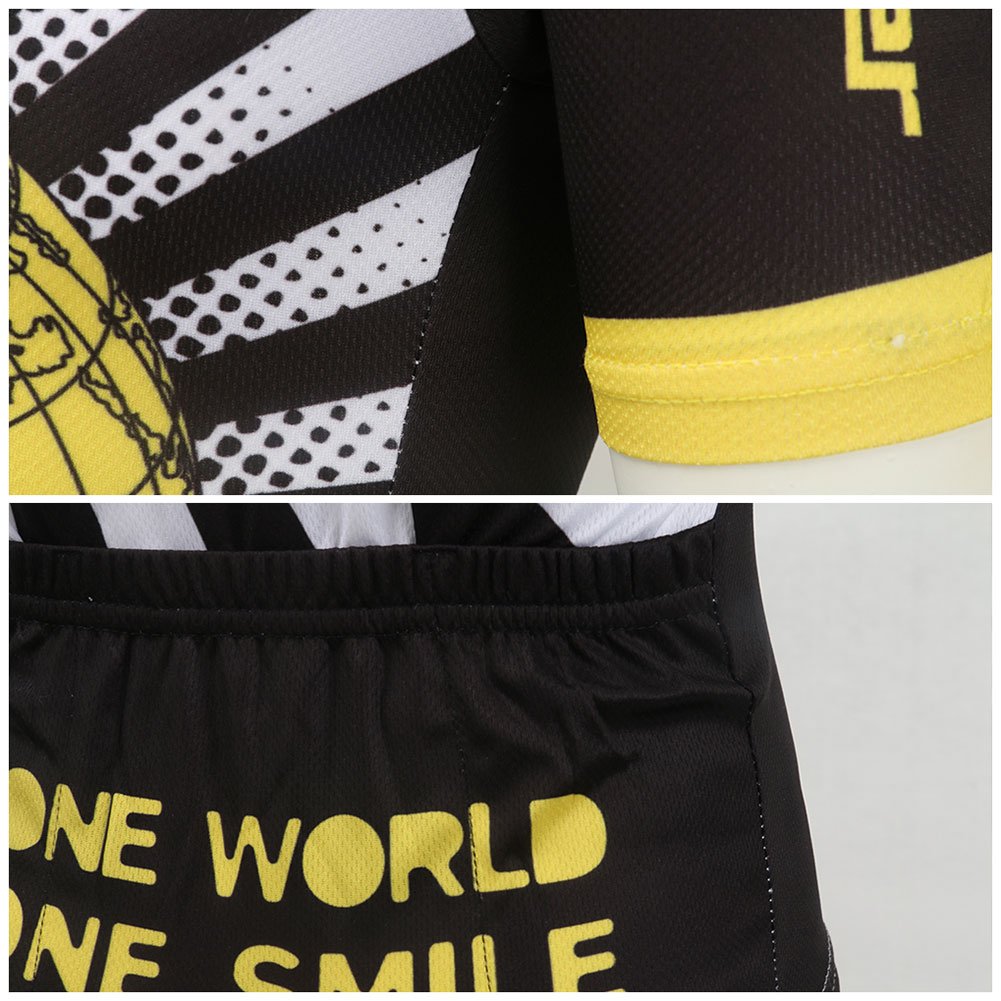 Unisex-Niño Niño Niña 2 Piezas Camisetas de Ciclismo Manga Corta con Pantalones Cortos Traje de Ciclismo con Pantalones Cortos