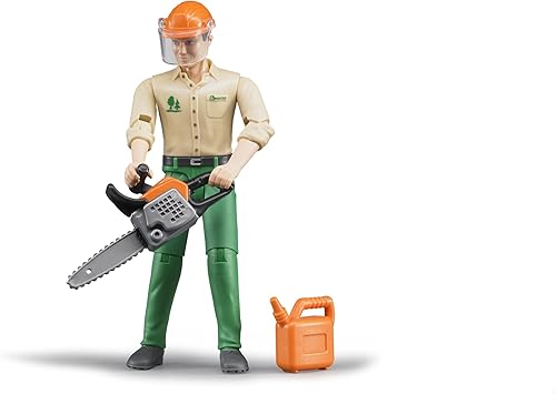 Hombre maderero con accesorios