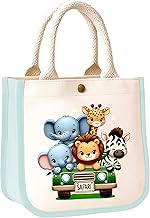 Kids Lunch Bag | Cute & Stylish Mini Tiffin Bag for Boys & Girls | Cute Cotton Cartoon Design I Perfect For Picnic Tuition School, Preschool & Playschool