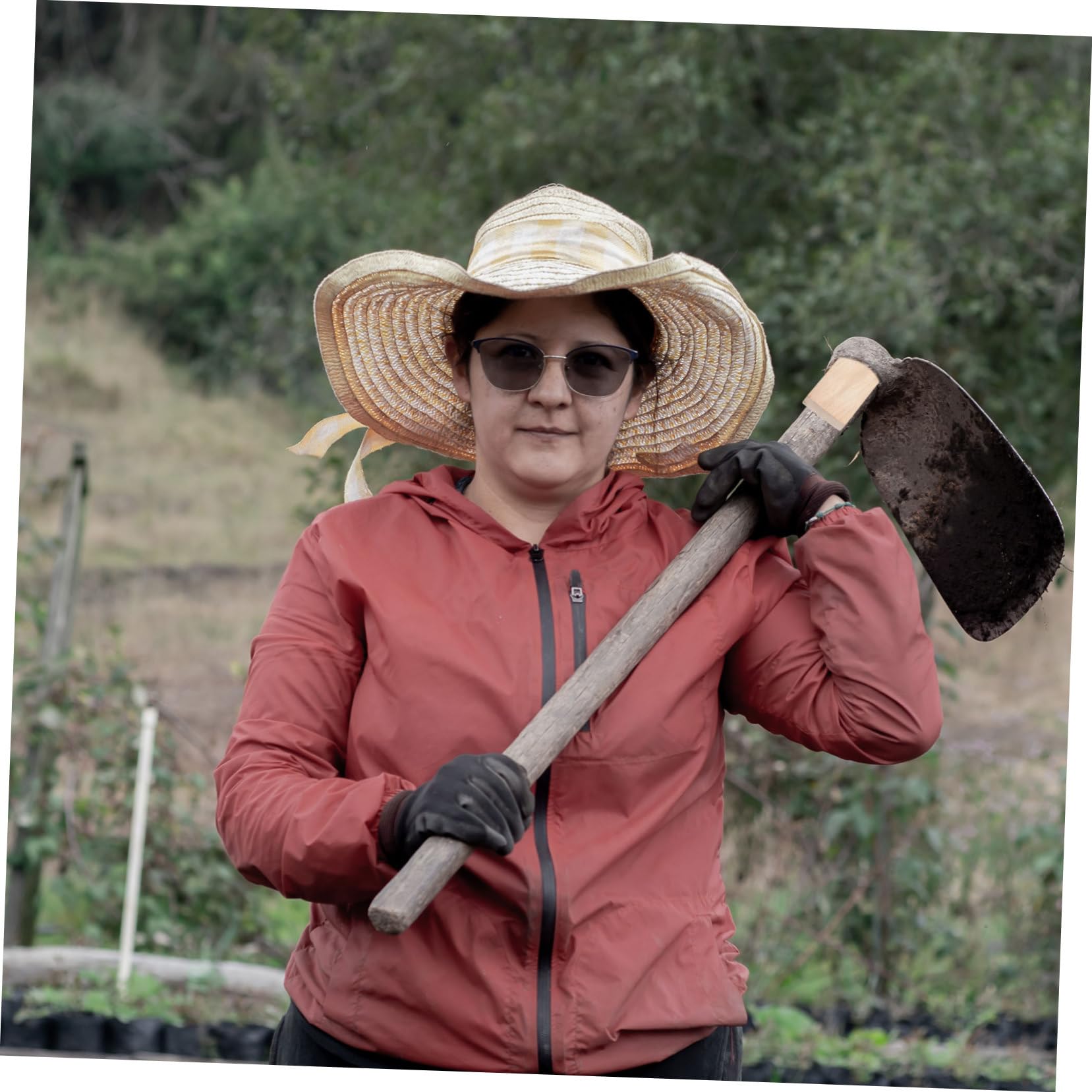 Amazon | Kisangel 2セットの園芸用鍬部品 鉄製鍬ヘッド補強ウェッジと