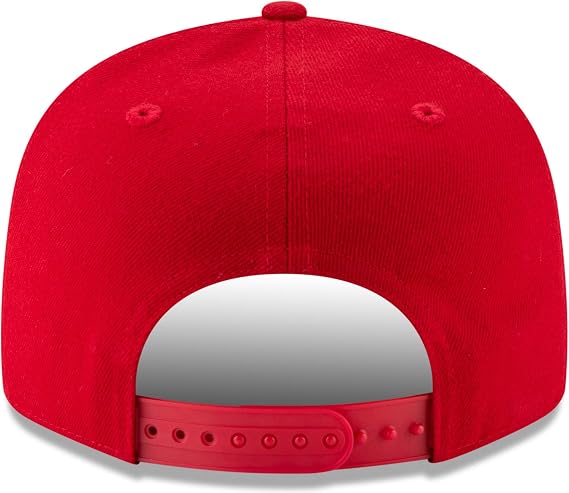 New Era Unisex-Adult MLB 9Fifty Team Color Primary Logo Adjustable Snapback Hat Cap One Size Fits All - New York Yankees Red