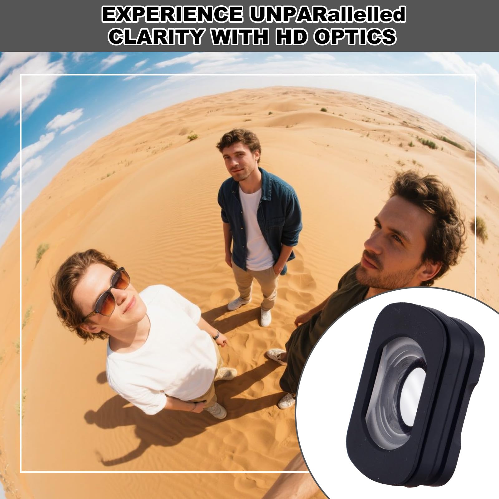 lasuroa Objectif Grand Angle à Fixation Magnétique Compatible avec DJI Osmo Pocket 3, Objectif en Verre Optique HD 112° avec Revêtement Double Face pour Osmo Pocket 3 Accessoires