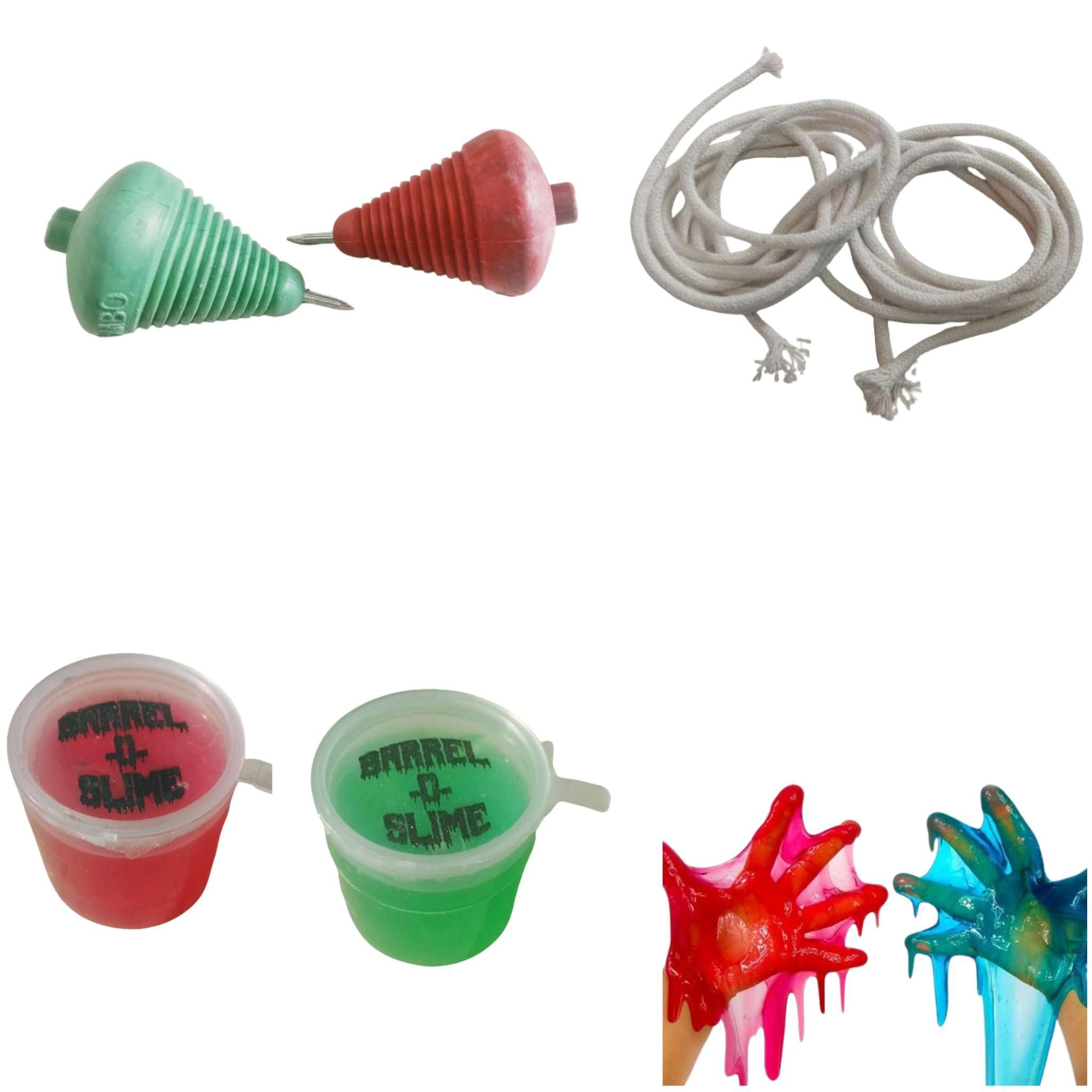 ZOKCY® Combo (2 Plastic Spinning Lattu with Thread + 2 Slime Jelly) for Kids/Plastic Spinning Lattu with Thread Traditional Indian Game/Barrel O Slime Jelly Toy for Indoor & Outdoor Games (B0DCZS3T1Y) Amazon Price History, Amazon Price Tracker