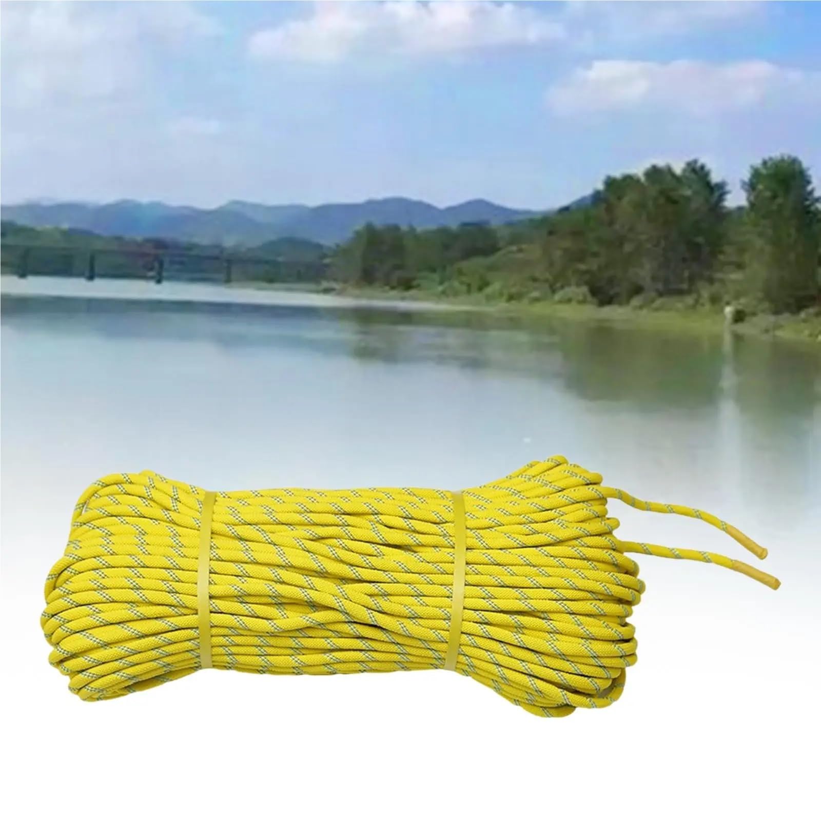 Corda di ancoraggio, Corda salvavita 30M riflettente da lancio galleggiante in acqua for canoa Barca Immersioni Rafting Yacht a vela