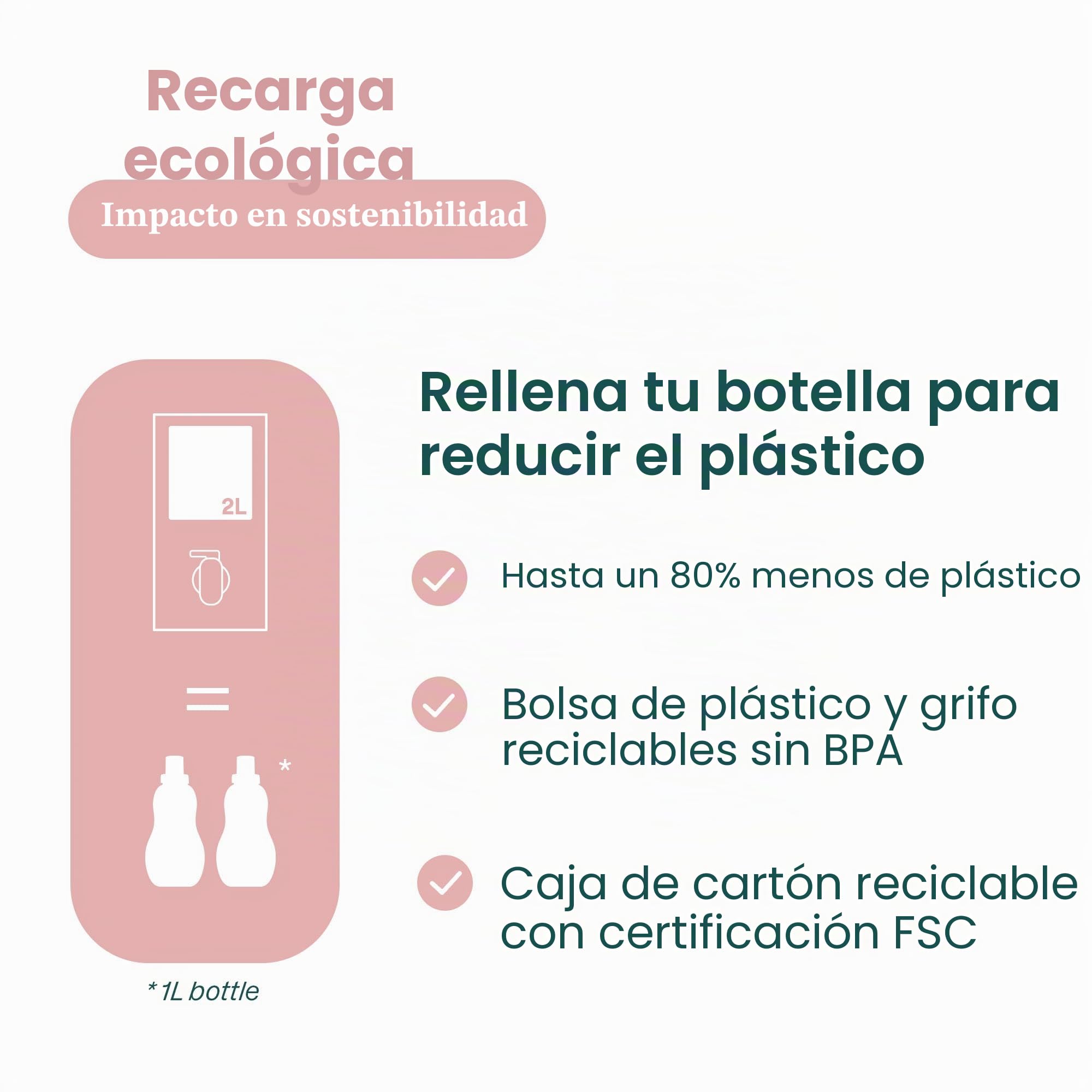 ATTITUDE - Detergente líquido para ropa de bebé, verificado por EWG, seguro para ropa de bebé, bebé y recién nacido, jabón de lavado vegano y de origen natural, compatible con HE, sin perfume, recarga