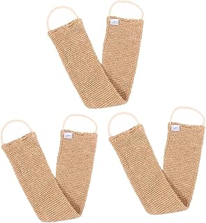 FOMIYES 3 Pçs Barra De Banho Esponja De Limpeza Luva De Banho Bucha Bucha Prato Esponja Bucha Alça Traseira Luva De Mão Bucha Esfoliante Luvas De Banho Esfoliante Esfregador Esfoliante