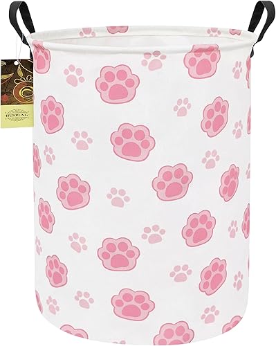 Miniatura 18 de HUNRUNG Cesta de Ropa Sucia, Cesta de Almacenamiento Grande de Tela de Lona Ligera Organizador de Juguetes Ropa Sucia Plegable Impermeable