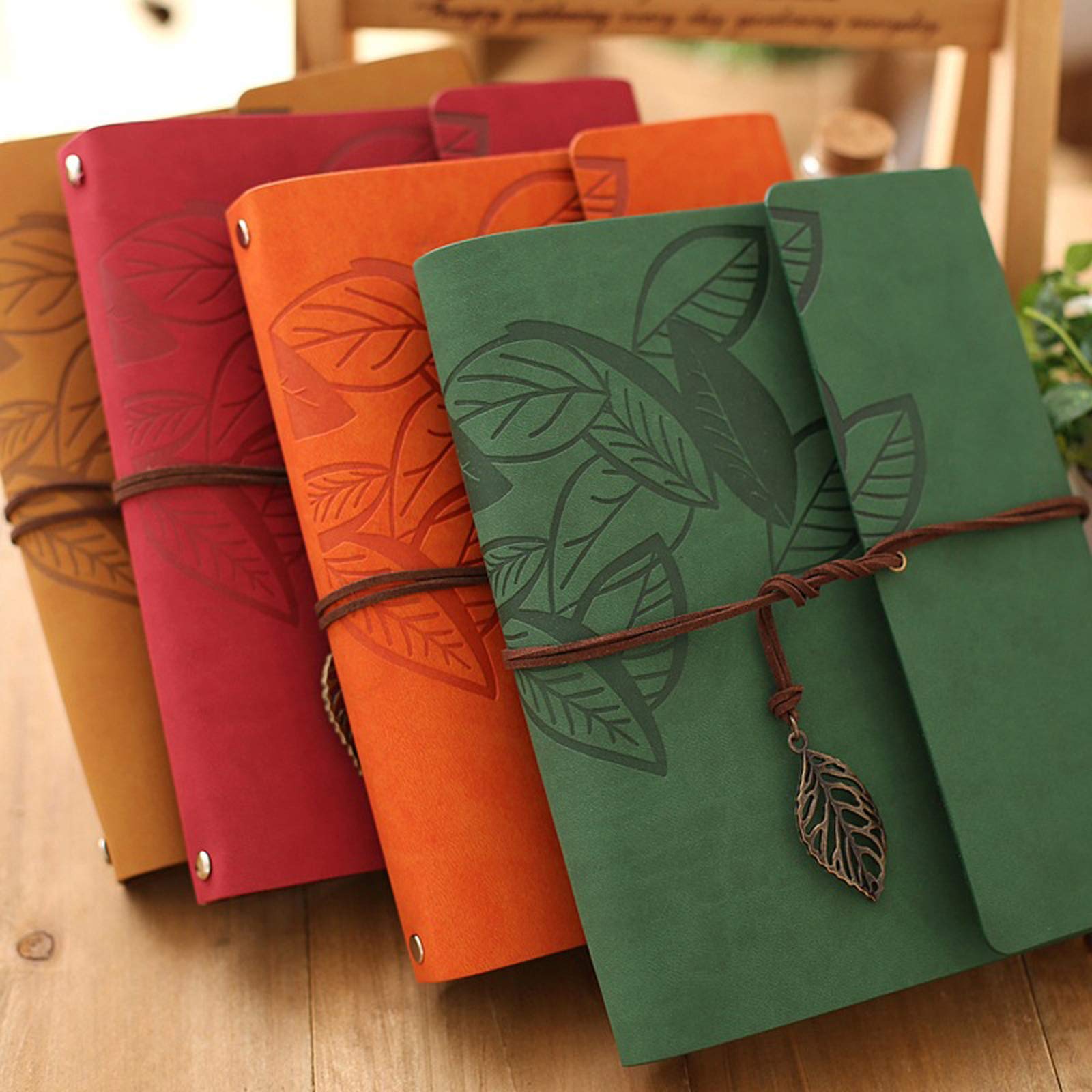 Scrapbook Photo Albums, DIY Retro Wedding Guest Book Roffibable Voyage Memory Book Livre de ferraille pour Femme Maman Fille Fille-ami,Vert,18 * 22cm