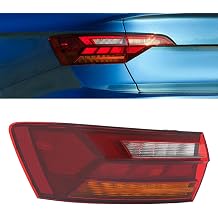 For 2019-2023Volkswagen Jetta Tail Light, LED Left Driver Side Taillight Assembly, Rear Brake Light OEM VW2805128, 17A945096A, VW2804128, 17A945095A Left Tail Light