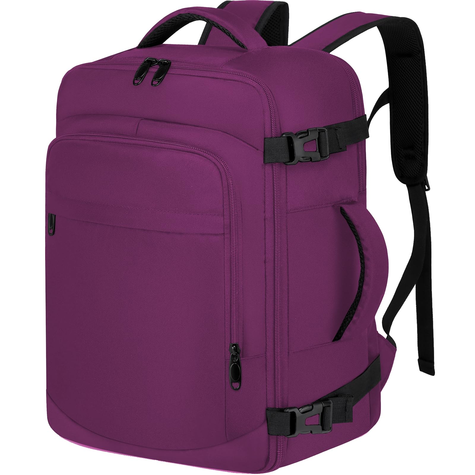 ENZOSUM für Ryanair Handgepäck 40x20x25cm Handgepäck Rucksack für Flugzeug 20L Klein Reiserucksack Unter Sitzplatz Tasche für Frauen 14 Zoll Laptop Rucksack Handgepäck Eurowings für Damen,Lila