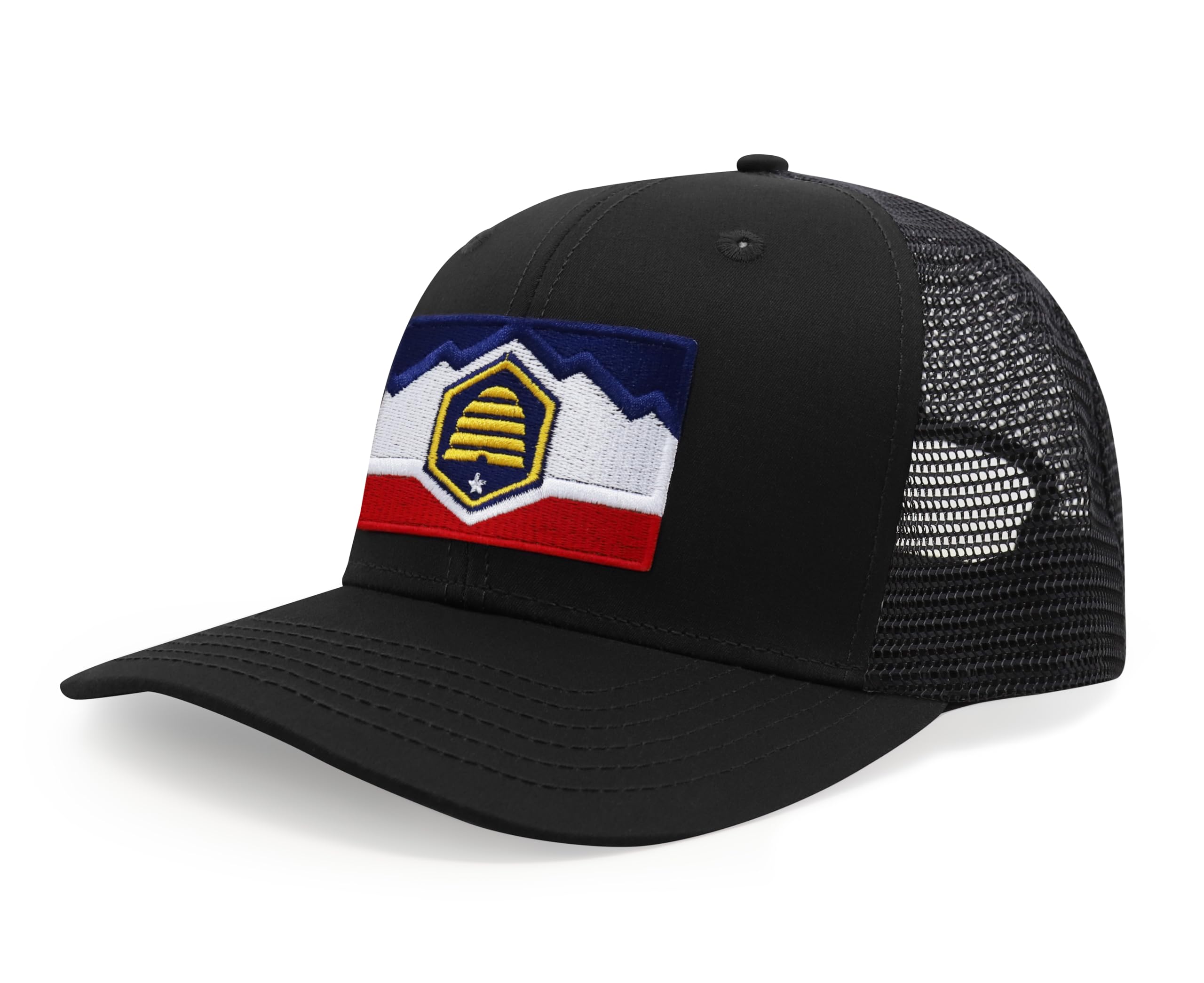 International Tie State Hat for Men and Women, Adjustable Snapback Trucker Baseball Cap with Embroidered Patch