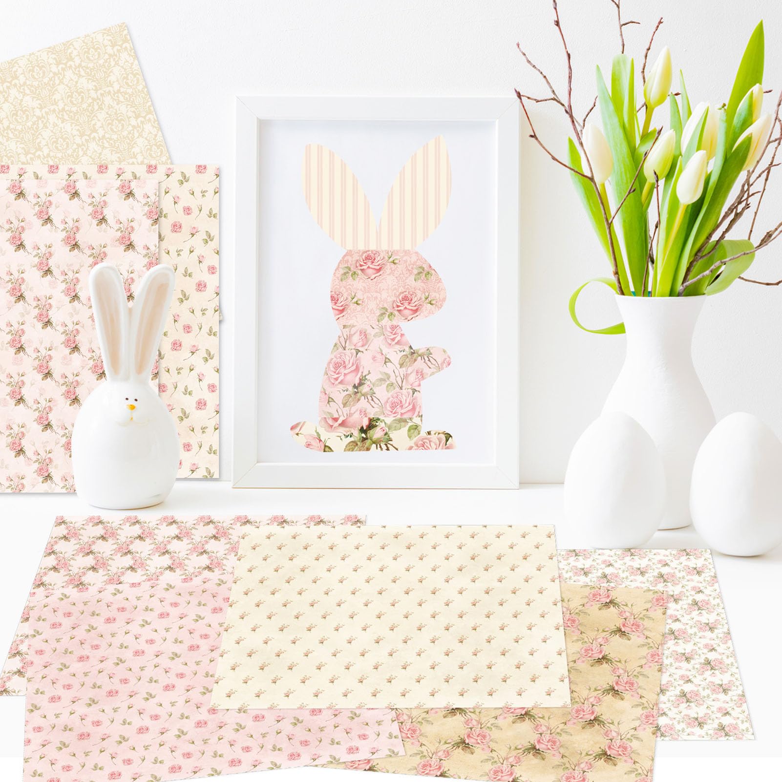 Papel para álbumes de recortes, Paquetes de papel con patrones de una sola cara de 6" x 6", 48 hojas, 12 diseños, papel decorativo for manualidades, álbumes de fotos, tarjetas, suministros for hacer á