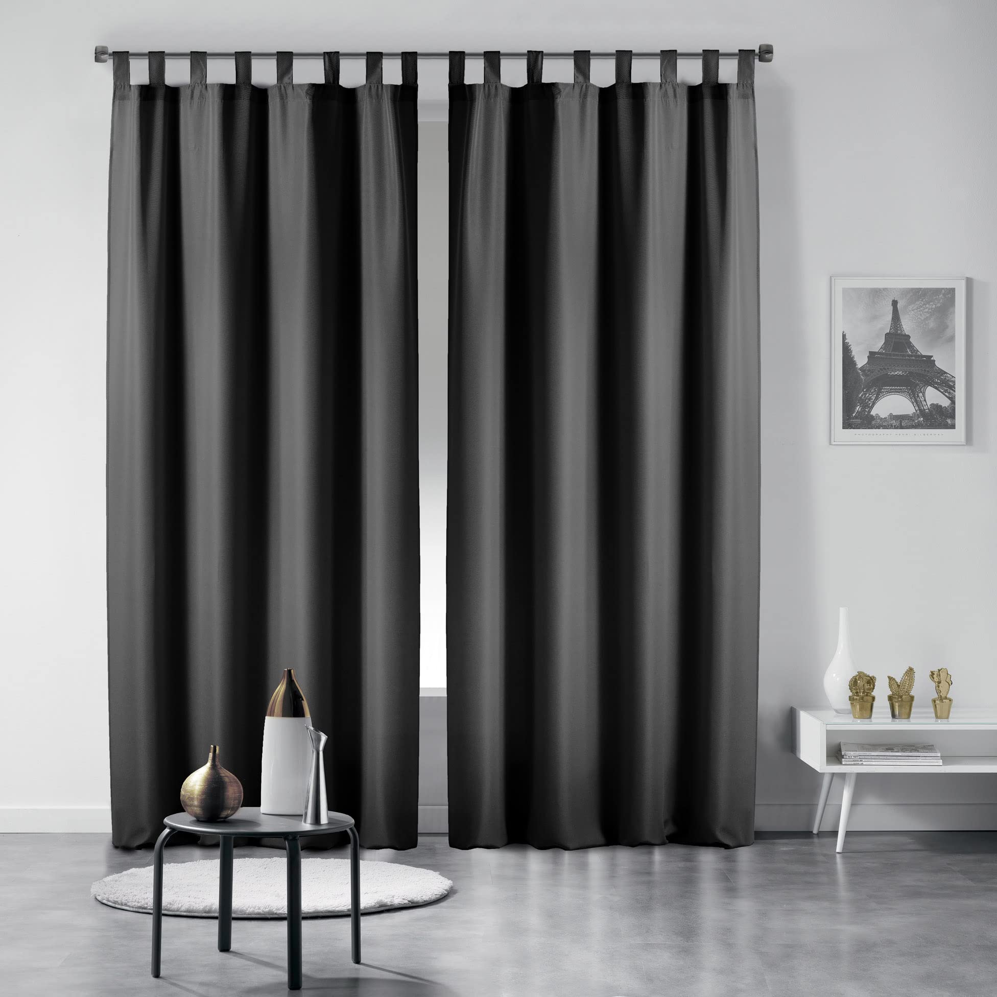 Tenda Con Passanti Douceur - 140x260cm, Poliestere, Marrone - Foto 10