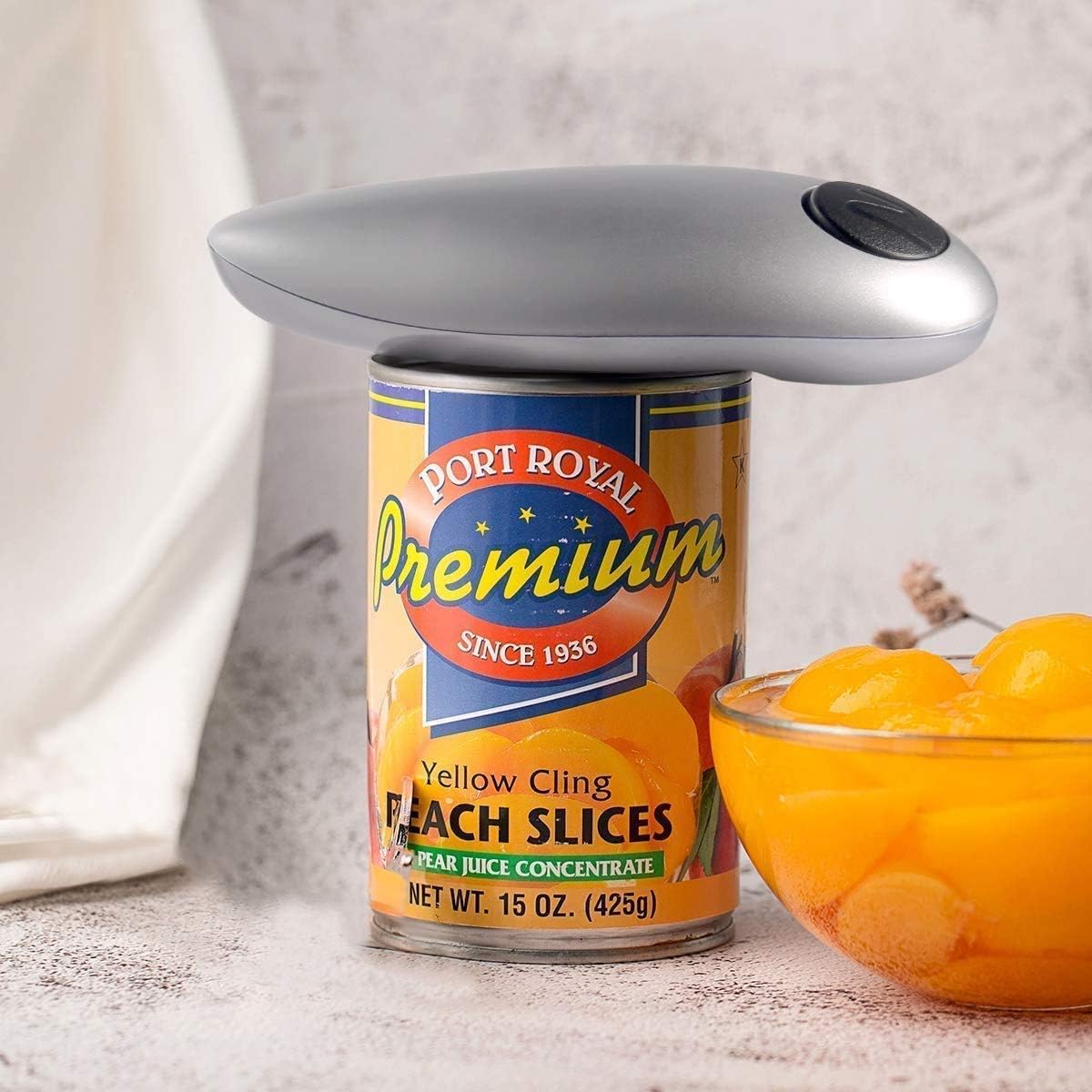 One-Touch Switch Can Opener Safe Smooth Edge, Can Opener Electric for Almost Size, Electric Can Openers for Any People