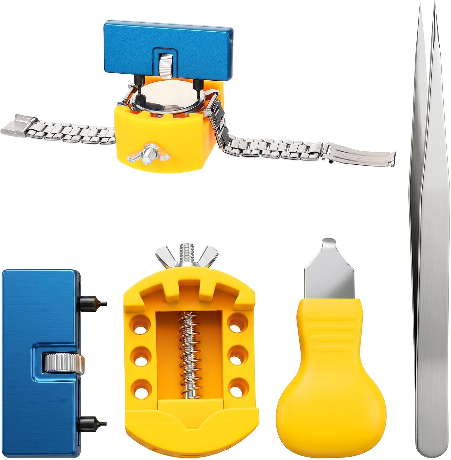 4 PCS Watch Battery Replacement Tool Kit Watch Back Remover