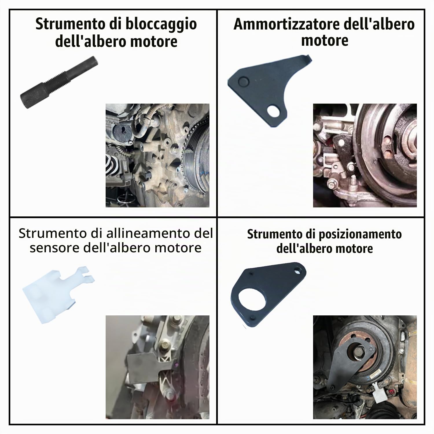 DPTOOL Kit di Attrezzi per la Messa in Fase dell'albero a camme Cam e allineamento Albero Motore Compatibile con Ford Volvo 1.5T 1.6T 2.0T Jaguar Land Rover Evoque 2.0T