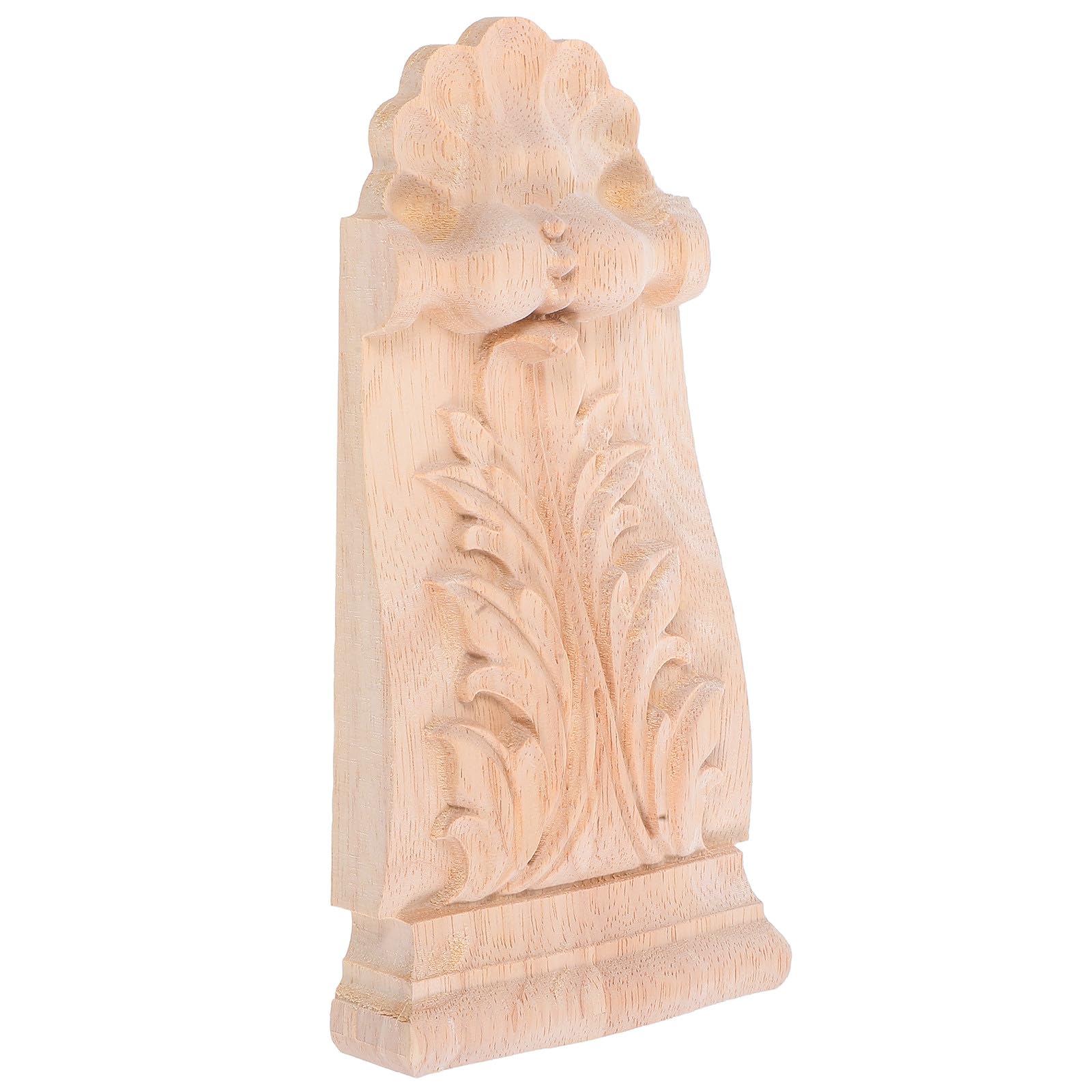 Capitel de madera tallada y ménsula decorativa clásica para esquinas de muebles