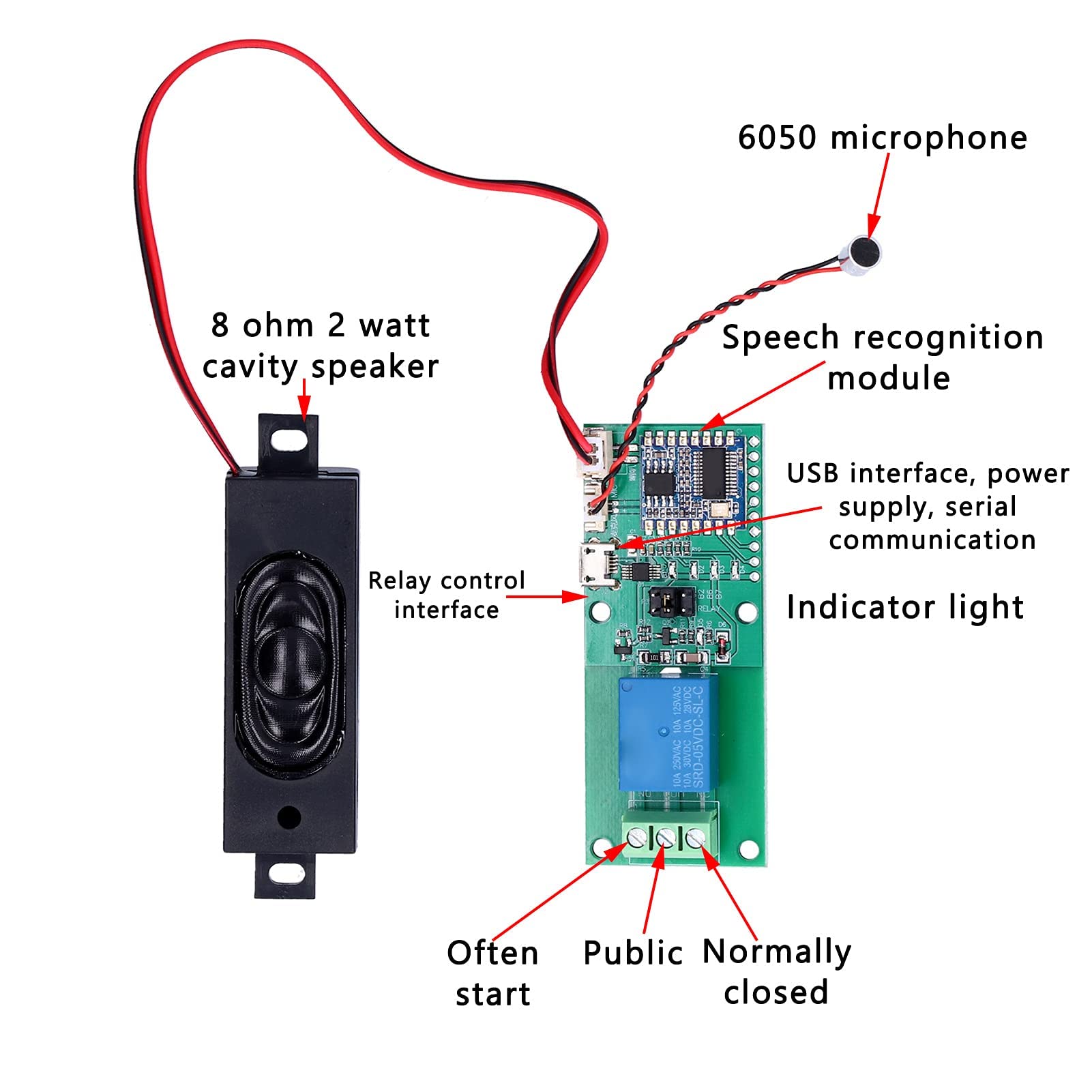 Module Reconnaissance Vocale Elechouse V3 Programmable HLK‑V20 Carte ASR Intelligente
