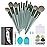 Koccido Makeup Brushes 22 Pcs Makeup Kit,Foundation Brush Eyeshadow Brush Make up Brushes Set (Green, 22 Piece Set)