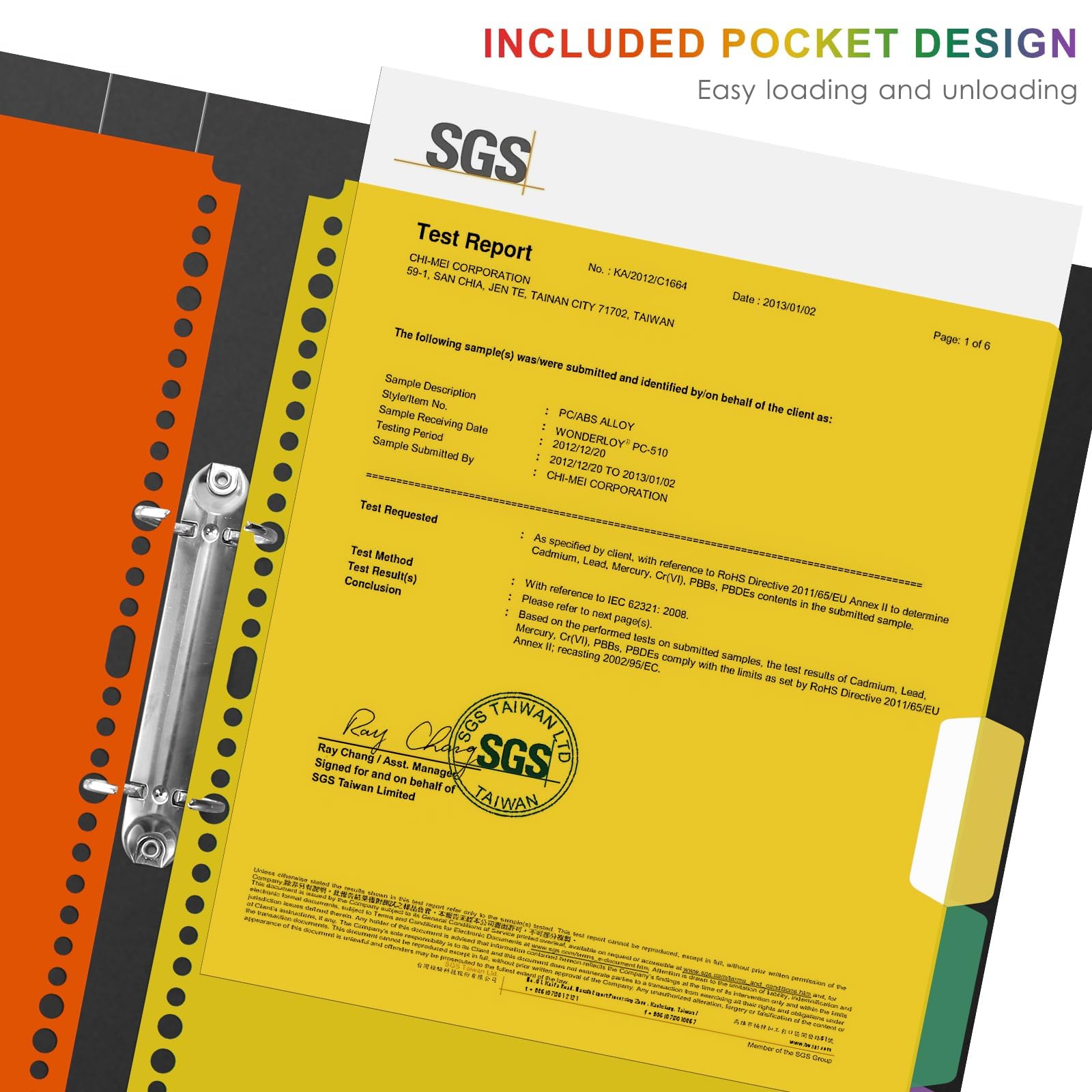 20 Divisori Per Raccoglitori A4 - Plasticati Colorati, Con Tasche, Per Scuola, Ufficio, Casa - Foto 5