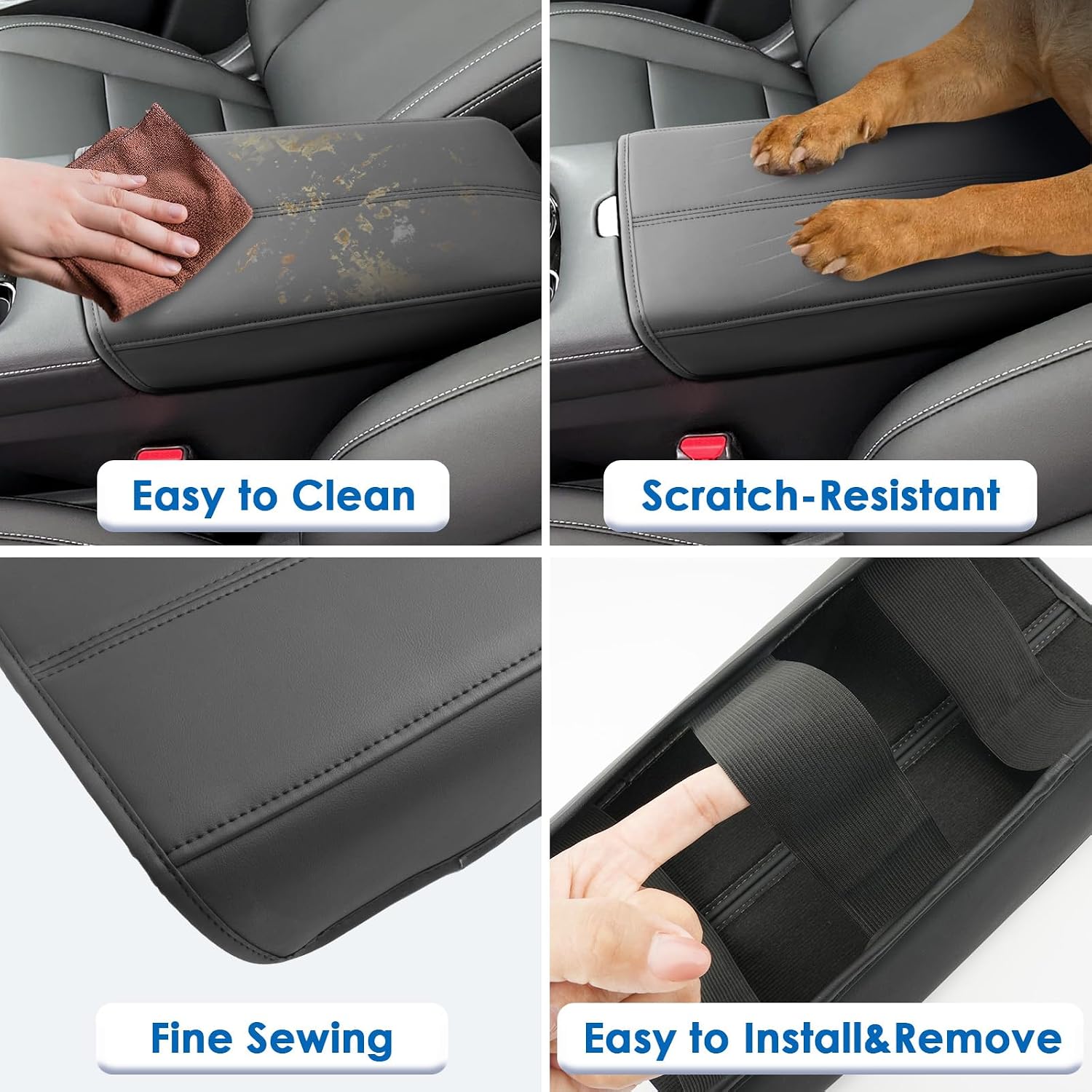 2025 2026 Murano Center Console Cover for Nissan Murano (SV/SL/Platinum), Waterproof &Comfy Leather Armrest Cover 2026 2025 Murano Accessories