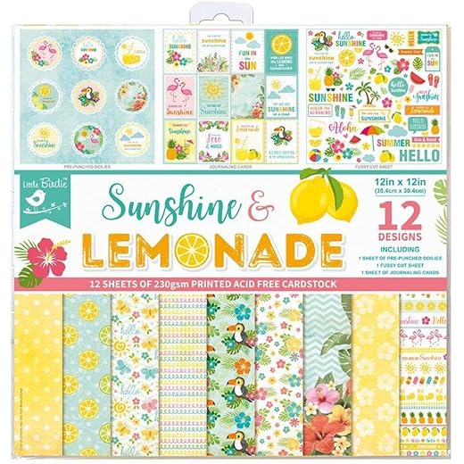 Little Birdie Printed Pattern Paper Pack 12in