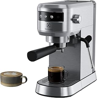 Electrolux E6EC1-6ST Explorer 6 Espresso Cappuccino Makinesi Paslanmaz Çelik, Isı Kontrol Teknolojisi, Süt Köpürtücü, Çıka...