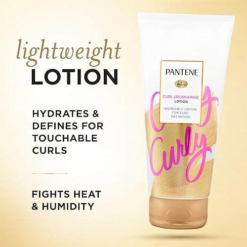 Miniatura 2 de Pantene Pro-V Curl Cream Loción para el cabello, crema hidratante para definir rizos, antiencrespamiento para cabello ondulado o rizado, con