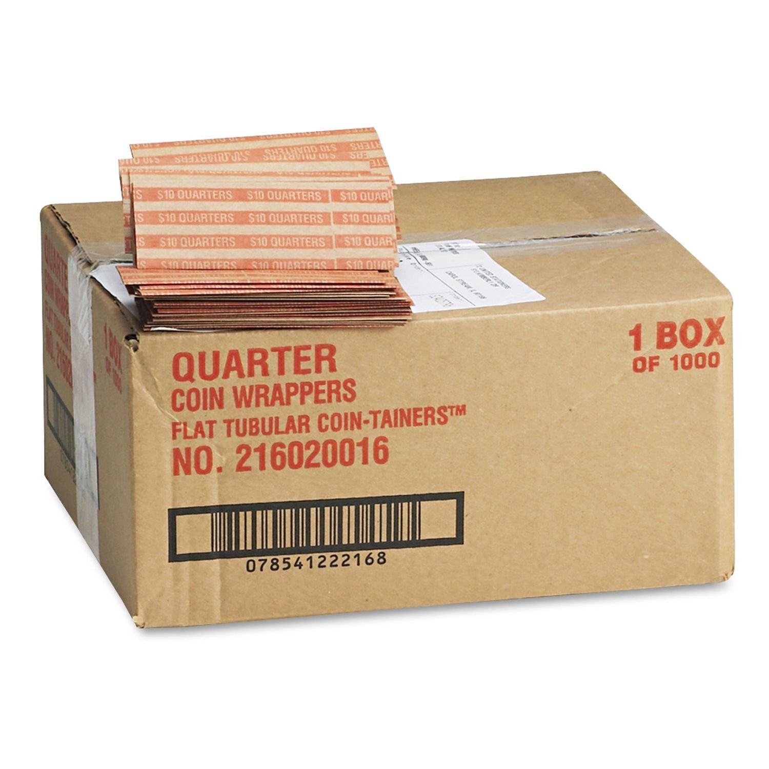 Preformed Tubular Coin Wrappers Coin-Tainer For Dimes – Heavy-Duty ...