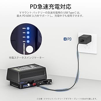 Amazon | NEEWER Vマウントバッテリープレート 15mmロッド