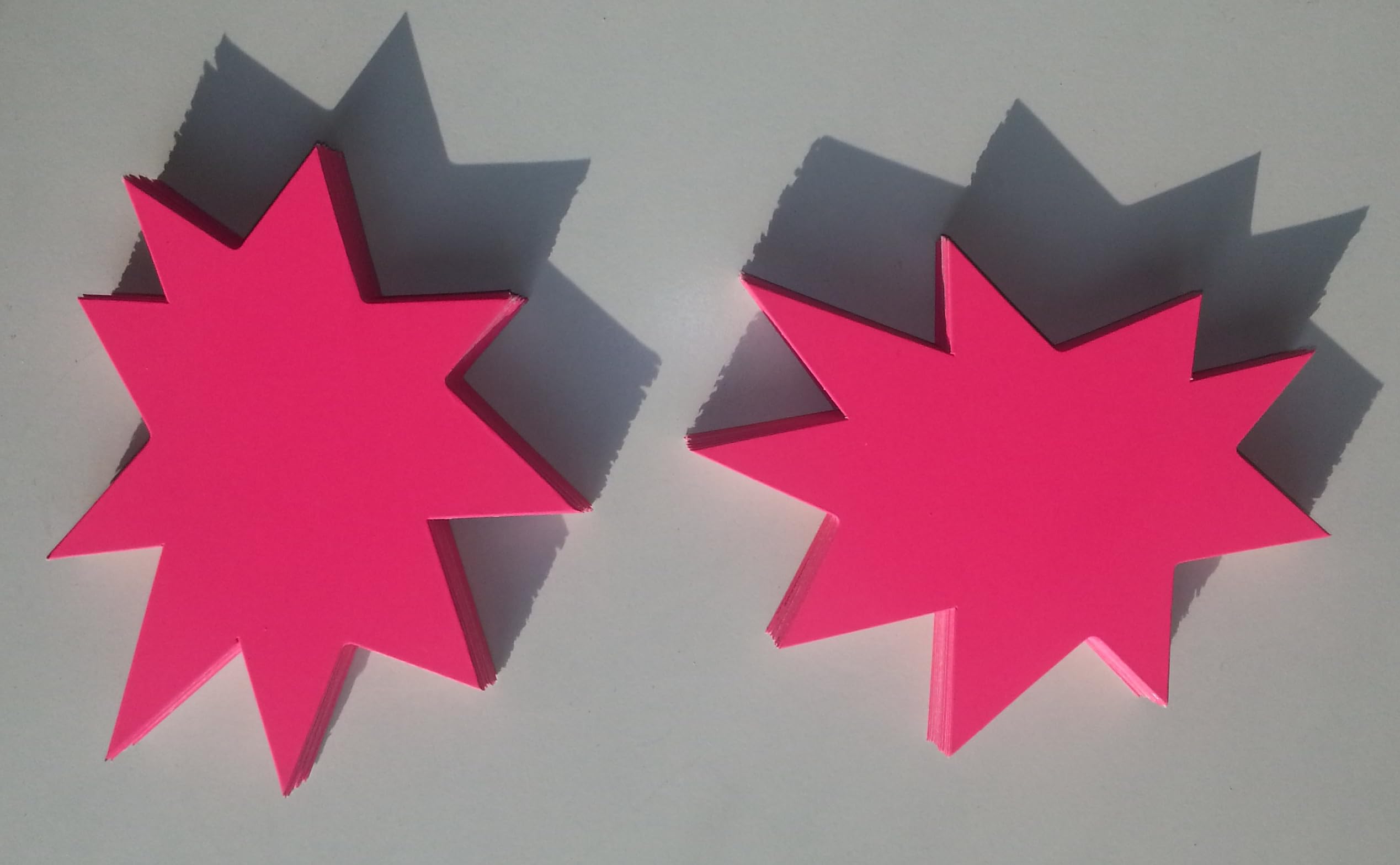 60 étoiles – Assortiment Prix Panneaux En Carton Fluo Mélange 3 Tailles 270 G/m² Et 380 G/m² Publicité Icônes