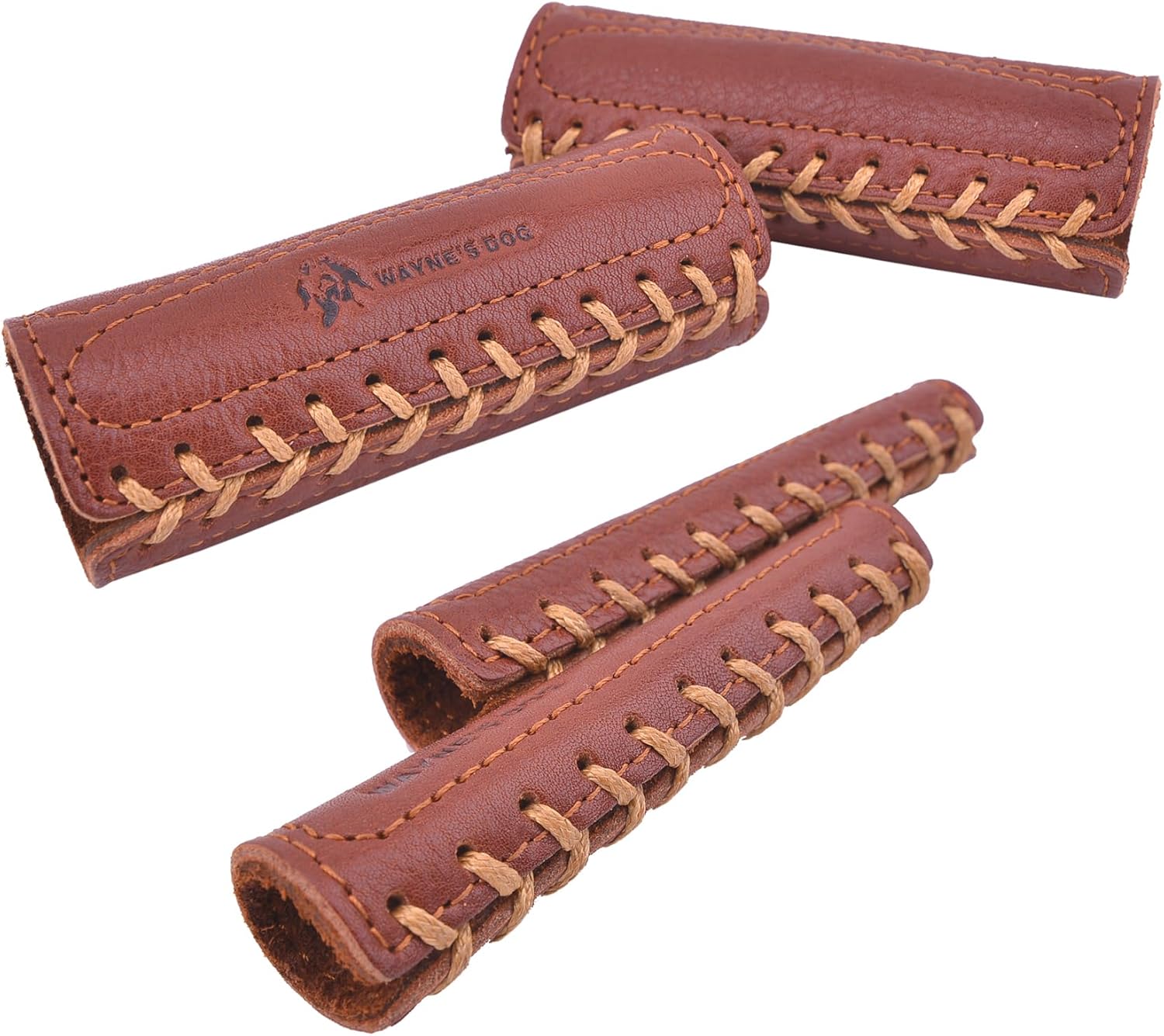 Handmade Leather Motorcycle Handlebar Grips Cover/Brake Clutch Sleeve