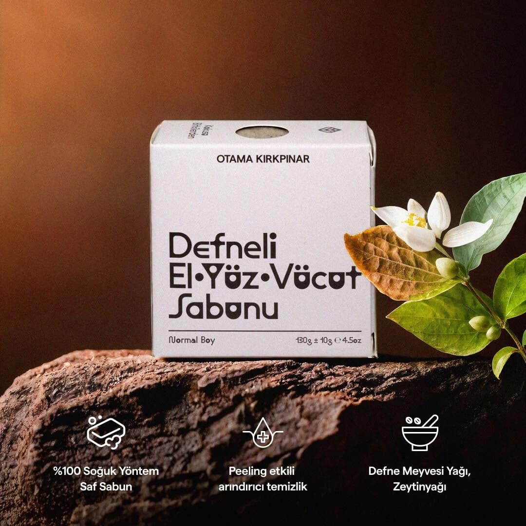 Otama Kırkpınar Doğal Defneli El Yüz Vücut Sabunu 130 Gr (2 paketi)