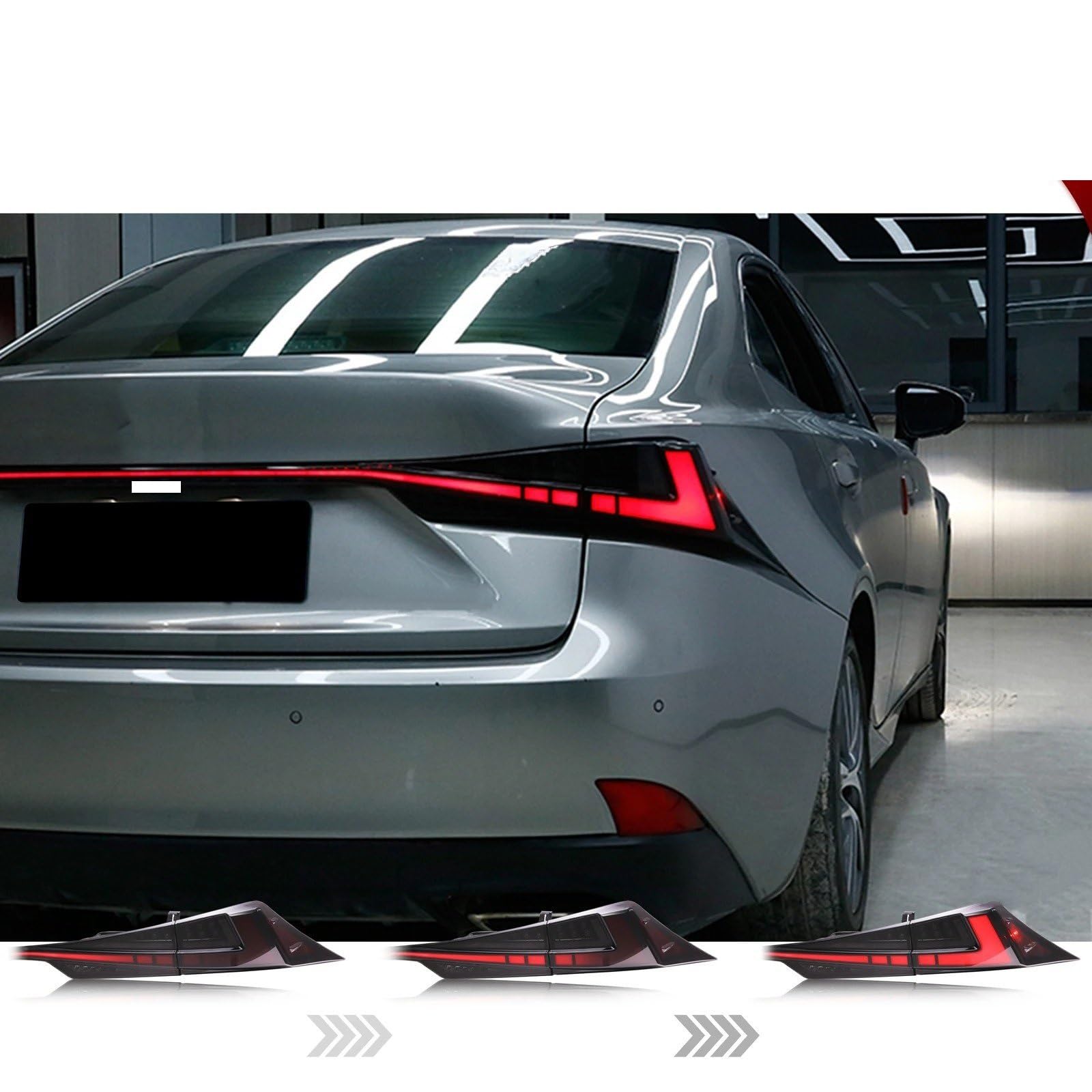 Luz Trasera Para Lexus IS250 IS350 IS200t IS300 3IS Para ISF 2014-2020 Luces Traseras LED Animación Dinámica Montaje Lámparas Intermitentes Luces Traseras