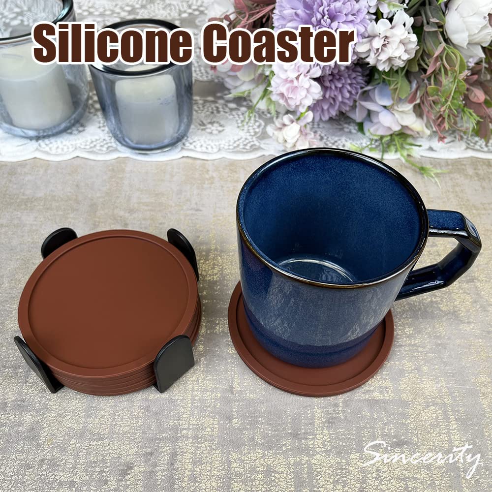 Siliconen onderzetters, antislip onderzetters, 6 stuks
