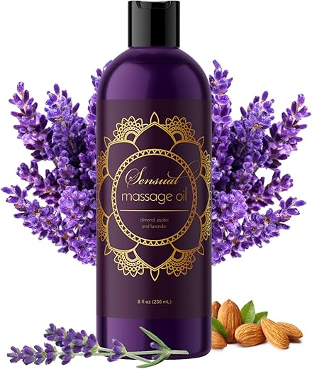 Sensual Massage Oil - Lavender Almond Blend