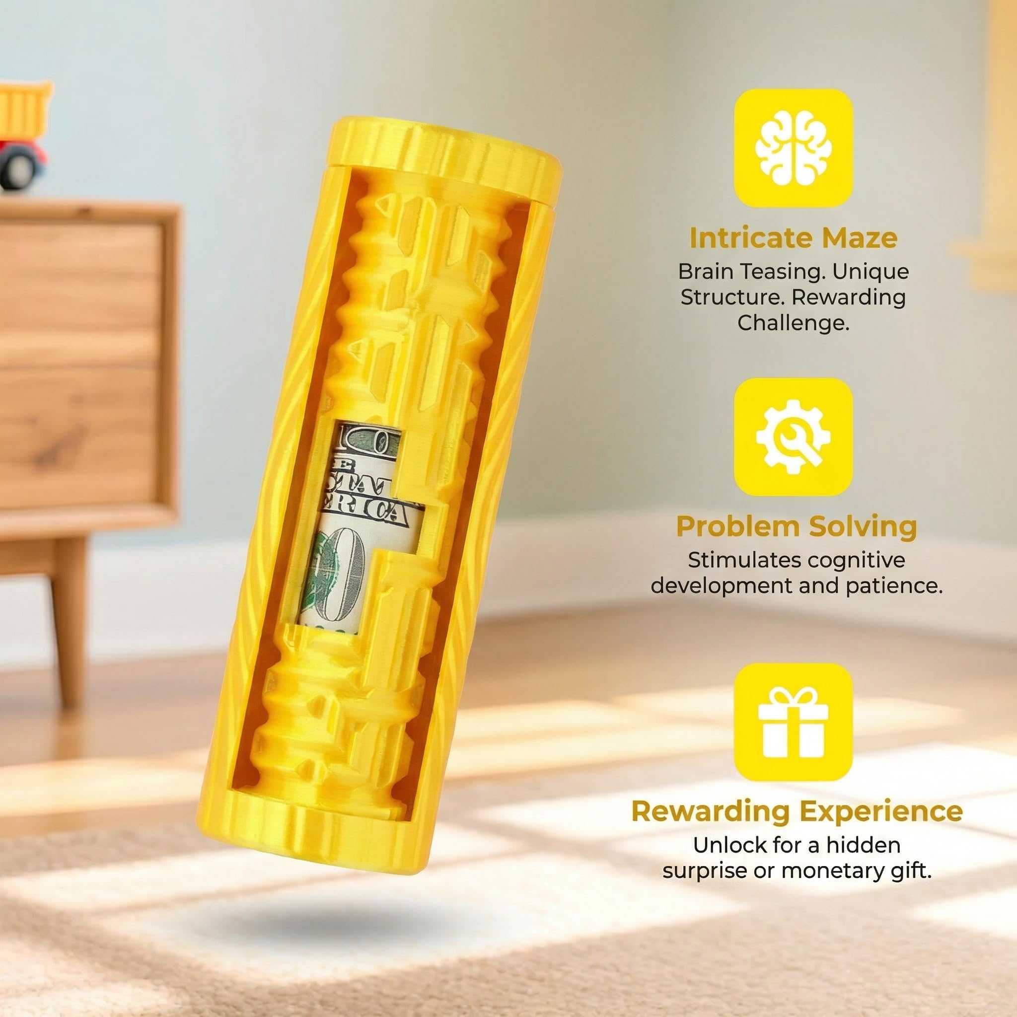 2 sztuki Labirynt Skarbonki, 3D Labirynt Puzzle z ukrytą komorą, Labirynt Enigma Box Nadaje się na banknoty i małe prezenty, śmieszne pomysły na prezenty, pudełko na prezent wielokrotnego użytku