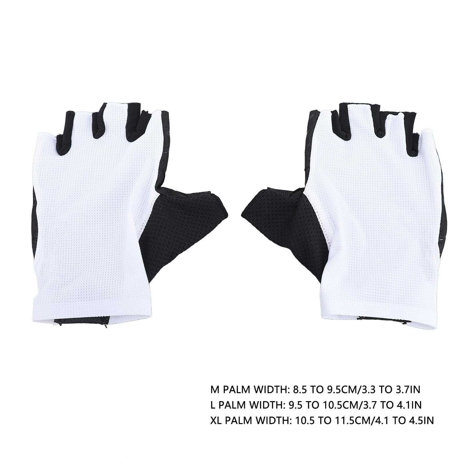 Guanti da ciclismo per uomo donna Guanti da bici mezze dita elastici e traspiranti antiscivolo con assorbimento degli urti per allenamento in bici da strada Tessuto waffle