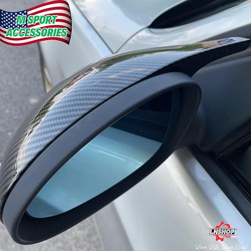 Miniatura 5 de 1 par de cubiertas de espejo lateral de coche de repuesto para BMW Serie 3 2005-2008 E90 E91 E92 E93 320i 325i 330i Pre Lci Modelo Exterior