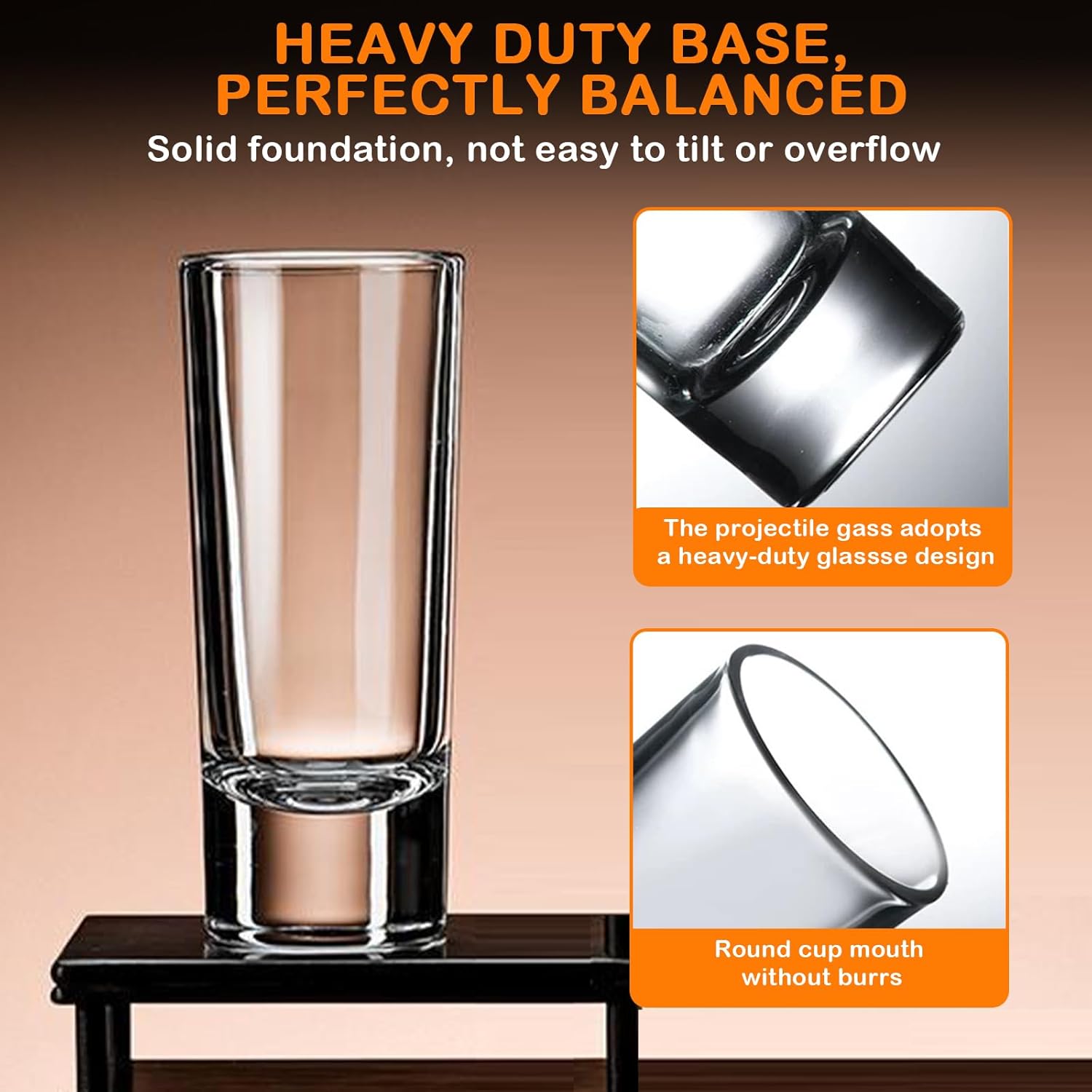 30 Pack Shot Glass Bulk Set with Heavy Base, 2 Oz Whiskey Shot Glasses, Spirits Glass, Tequila Cup Set, Small Shot Cups, Mini Drinking Cups for Vodka, Whiskey, Tequila, Espresso, Liquo - Image 3