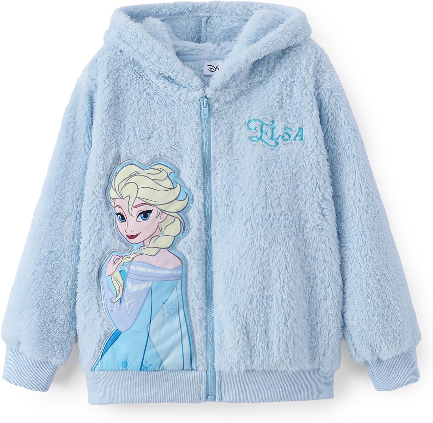 Disney Girl/Boy Fleece Jacket Zipper Sherpa Fuzzy Hoodie Winter Coat 2-13Y
