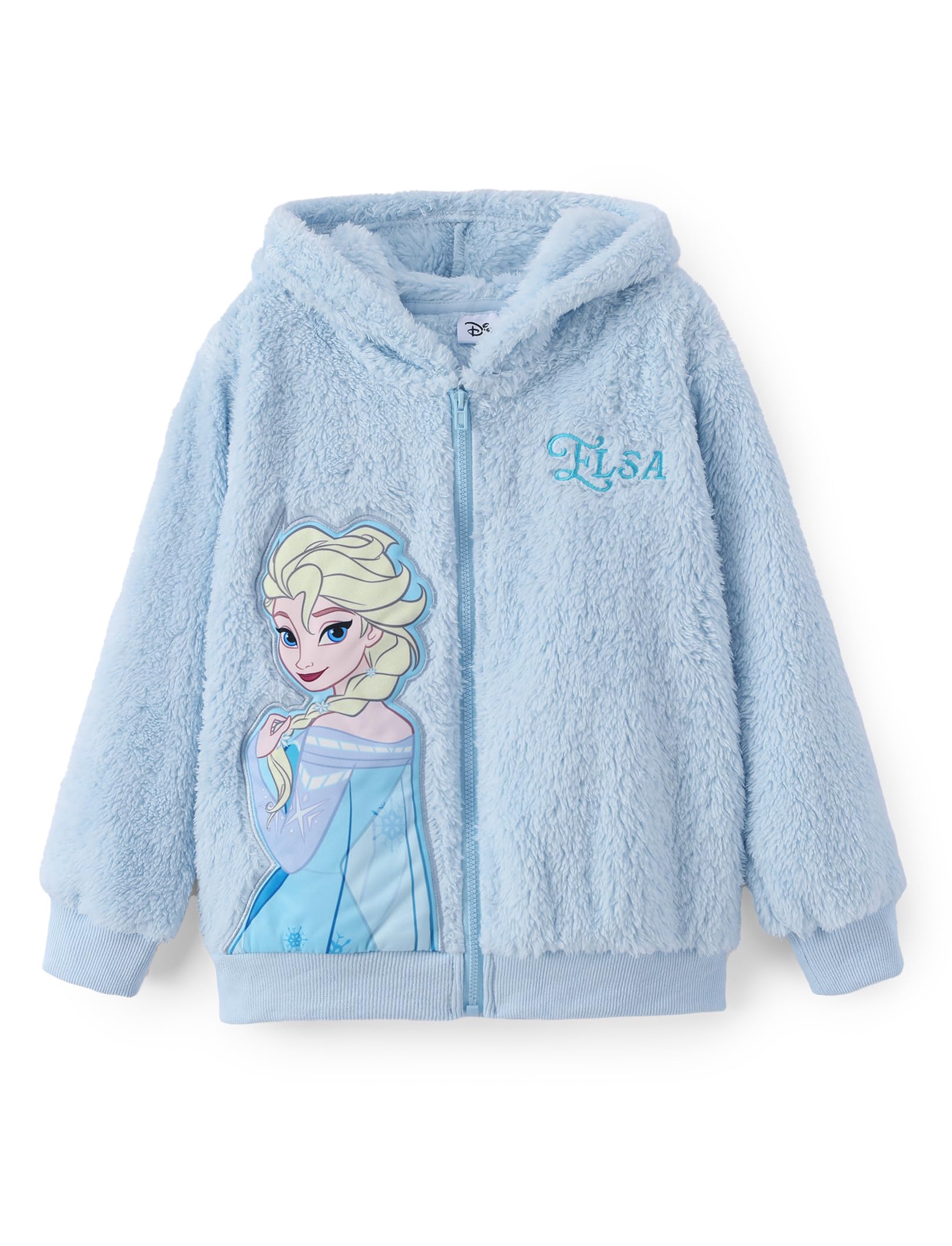 Disney Girl/Boy Fleece Jacket Zipper Sherpa Fuzzy Hoodie Winter Coat 2-13Y
