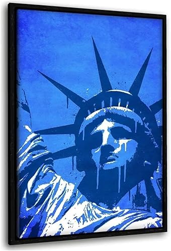 Pixxprint Set Sails White Leinwand Leinwandbild 100x70 cm im Bilderahmen, Wandbi