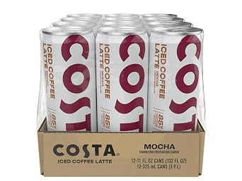 Costa Iced Coffee Latte Mocha 11oz, 12pk